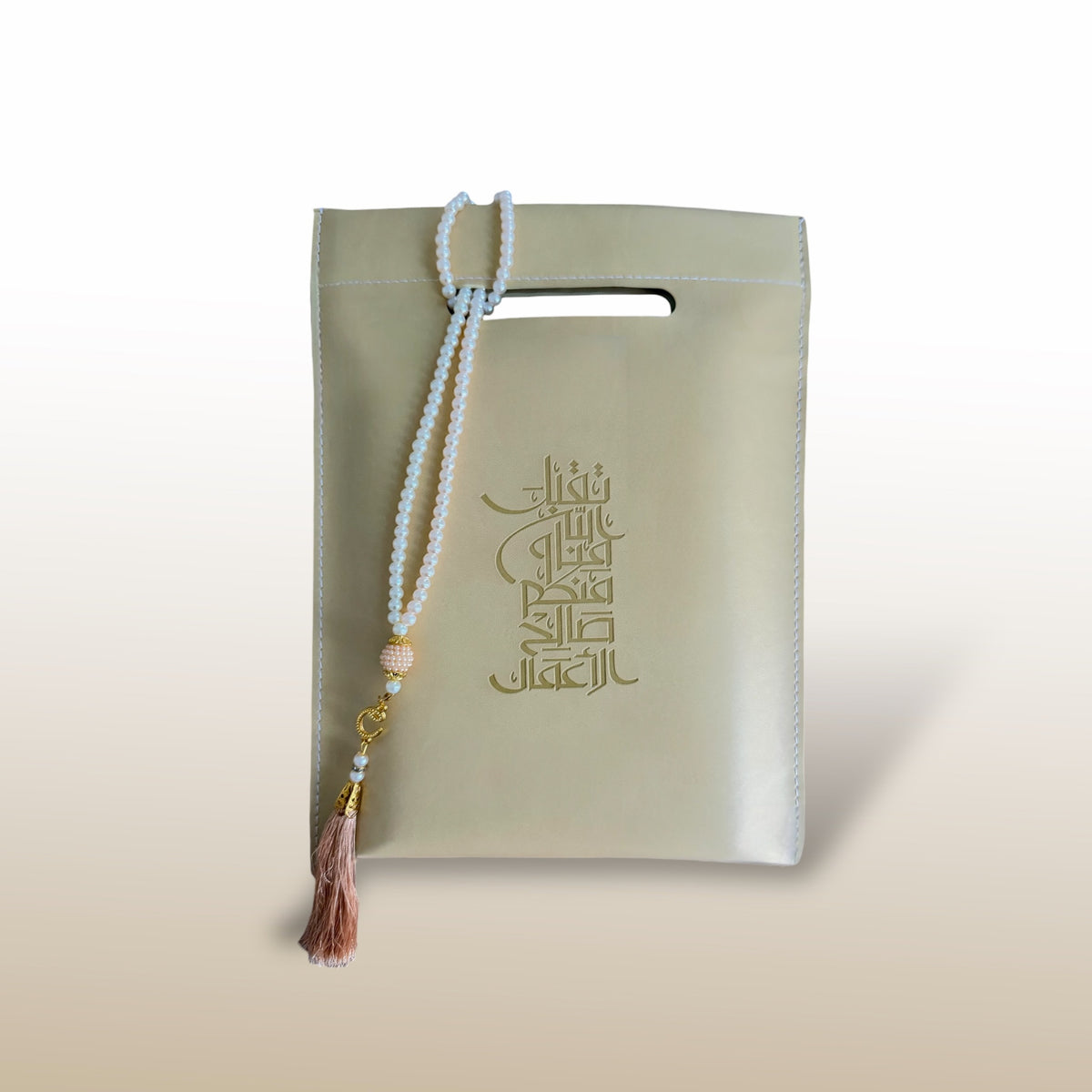 Quran Carry Bag in Vegan Leather with Tasbih 