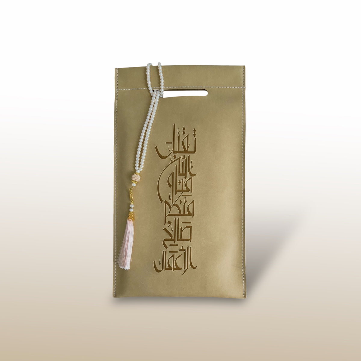 Mosque Bag in Vegan Leather with Prayer Mat and Tasbih
