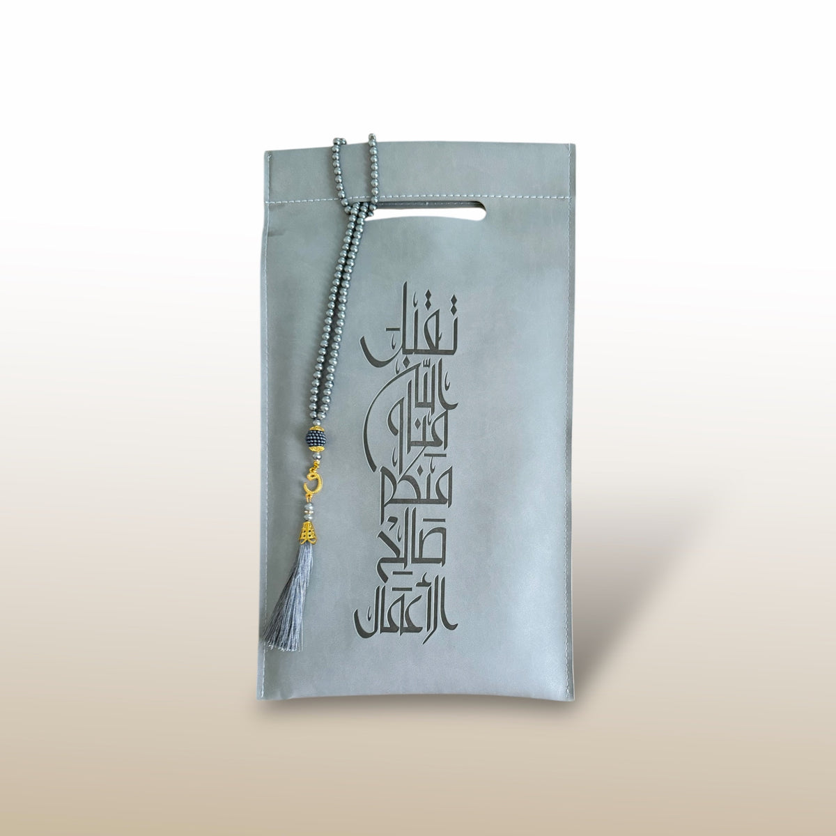 Mosque Bag in Vegan Leather with Prayer Mat and Tasbih