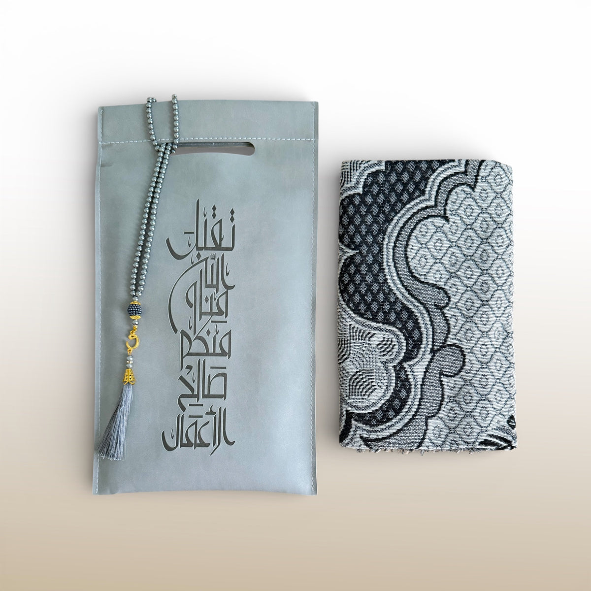 Mosque Bag in Vegan Leather with Prayer Mat and Tasbih
